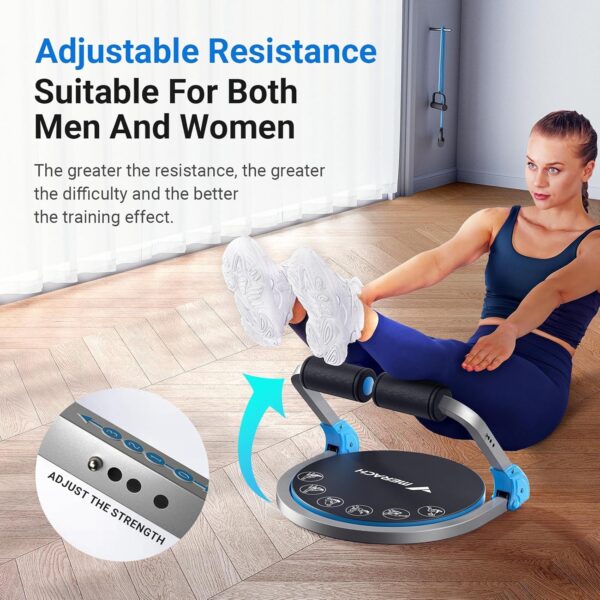 MERACH Ab Machine for Stomach Workout, Ab Crunch Machine with 3 Adjustable Resistance and Automatic Rebound, Sit Up Machine with 330 LBS Weight Capacity, Ab Workout Equipment for Home Exercise - Image 3
