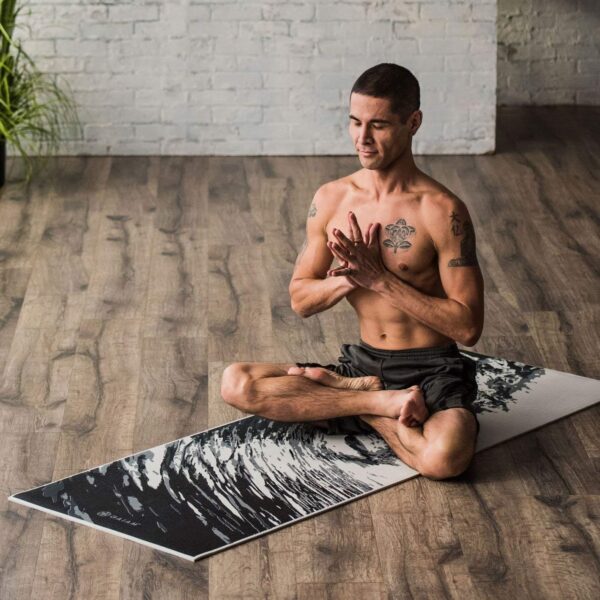 Gaiam Yoga Mat - Premium 6mm Print Reversible Extra Thick Non Slip Exercise & Fitness Mat for All Types of Yoga, Pilates & Floor Workouts (68" x 24" x 6mm Thick) - Image 8