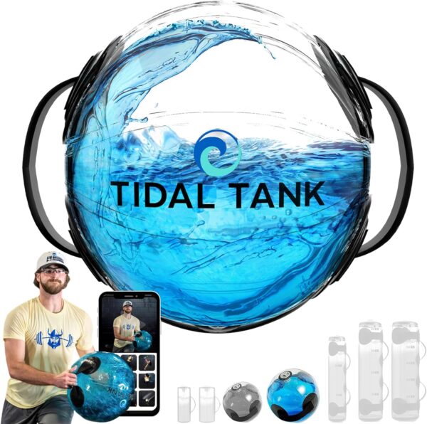 Sphere Mini - Heavy Bag Aqua Ball, Water Weight - Sandbag Weight Set for Home Gym, Adjustable Sand Bags Weights Workout - Portable Exercise Fitness Equipment - Workout Videos