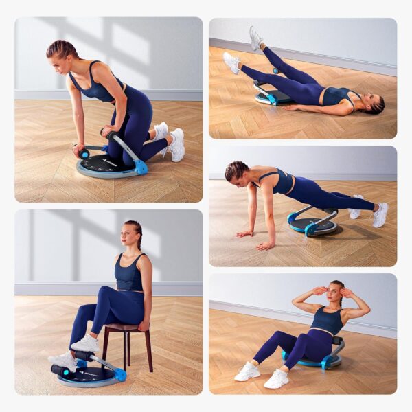 MERACH Ab Machine for Stomach Workout, Ab Crunch Machine with 3 Adjustable Resistance and Automatic Rebound, Sit Up Machine with 330 LBS Weight Capacity, Ab Workout Equipment for Home Exercise - Image 5