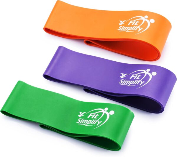 Fit Simplify Pro Series Resistance Loop Exercise Bands, Set of 3 - Image 3