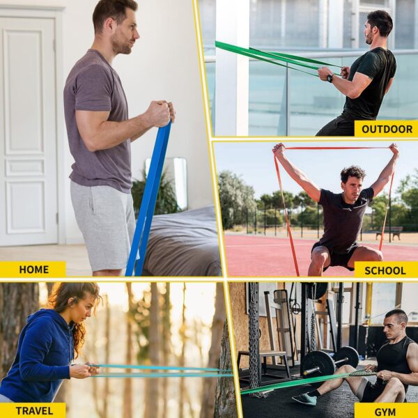 Pull Up Bands, Resistance Bands, Pull Up Assistance Band Resistance Exercise Bands for Men & Women Working Out, Body Stretching, Physical Therapy, Muscle Training - Image 6