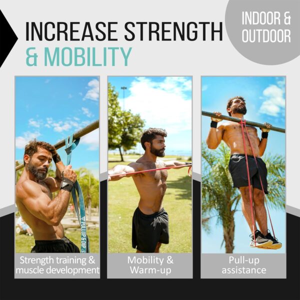 Pull Up Assistance Bands - Pullup & Dip Resistance Bands for Pull Up Assist, Resistance Band, Heavy Duty Resistance Bands, Inlcudes Exercise Ebook with 35 Exercises in Pull up Bands Assistance Bands - Image 5