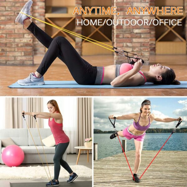 Exercise Bands Resistance Bands Set Strength Training Fitness Bands Workout Bands Resistance Elastic Bands for Exercise - Image 5