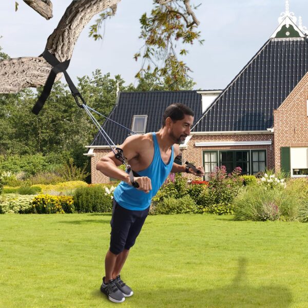 Resistance Bands Set with Separate Outdoor Anchor, KAKICLAY Exercise Bands for Indoor and Ourdoor Use, Versatile Resistance Bands for Men and Women - Image 5