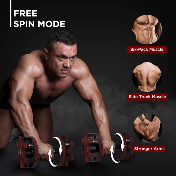 Fitness Reality 1 PAIR Adjustable Dumbbells 10-45 Pounds, 3 lbs increments, Adjustable Weight Kettlebell - Image 3