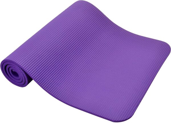 All Purpose 1/2-Inch Extra Thick High Density Anti-Tear Exercise Yoga Mat and Knee Pad with Carrying Strap, Multiple Colors - Image 7
