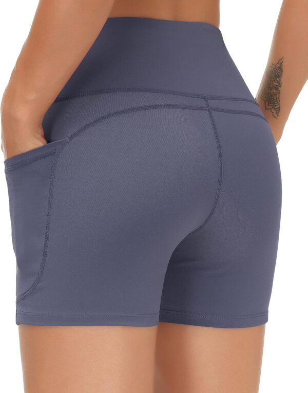 THE GYM PEOPLE High Waist Yoga Shorts for Women's - Image 3