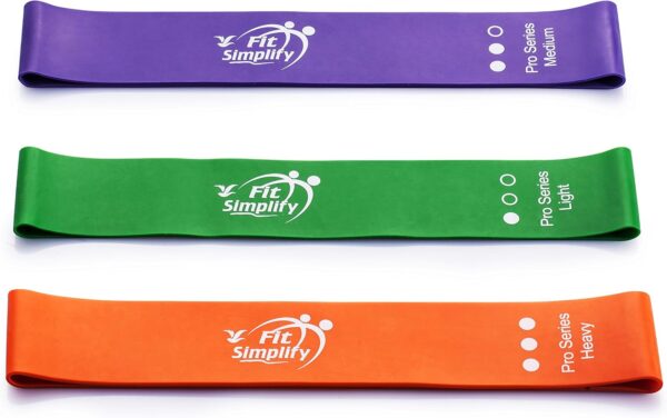 Fit Simplify Pro Series Resistance Loop Exercise Bands, Set of 3 - Image 2