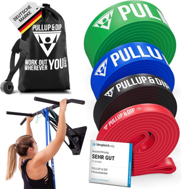 Pull Up Assistance Bands - Pullup & Dip Resistance Bands for Pull Up Assist, Resistance Band, Heavy Duty Resistance Bands, Inlcudes Exercise Ebook with 35 Exercises in Pull up Bands Assistance Bands