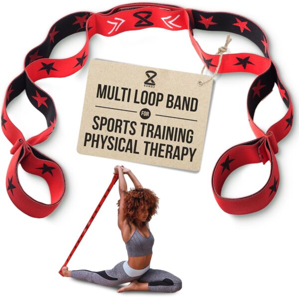 Two8 Bandz Multi Loop Bands - Athletic Training Bands, Sports Performance Equipment Strength Conditioning Bands, Speed & Agility Bands - Resistance Bands for Strength Training Legs, Knee, Hip & Back