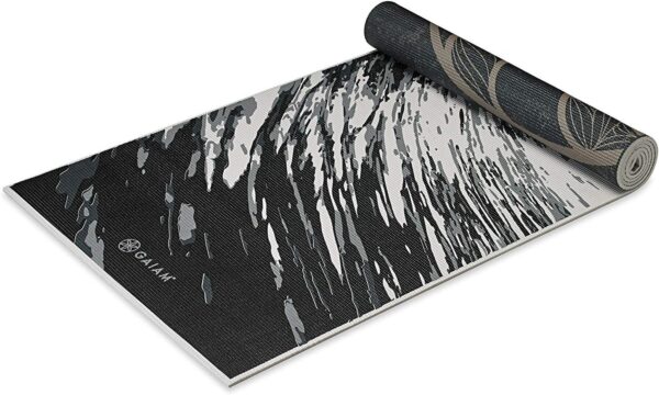 Gaiam Yoga Mat - Premium 6mm Print Reversible Extra Thick Non Slip Exercise & Fitness Mat for All Types of Yoga, Pilates & Floor Workouts (68" x 24" x 6mm Thick) - Image 2