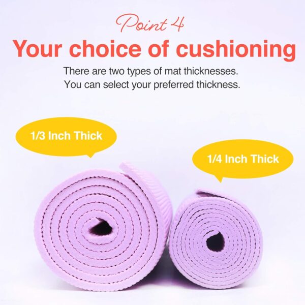 Yoga Mat with Carry Strap for Yoga Pilates Fitness and Floor Workout at Home and Gym Non-slip 9 colors - Image 5