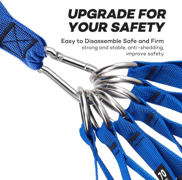 Heavy Resistance Bands for Working Out, NITEEN Resistance Bands with Handles Weight Exercise Bands for Men Women, Workout Bands with Door Anchor and Ankle Straps Strength Training Equipment - Image 4