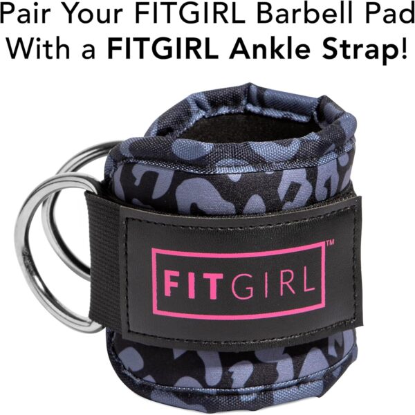 FITGIRL - Squat Pad and Hip Thrust Pad for Leg Day, Barbell Pad Stays in Place Secure, Thick Cushion for Comfortable Squats Lunges Glute Bridges, Olympic Bar and Smith Machine - Image 6