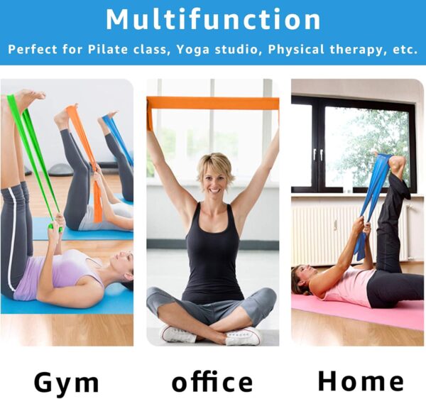 Resistance Bands Elastic Exercise Bands Set for Recovery, Physical Therapy, Yoga, Pilates, Rehab,Fitness,Strength Training - Image 7
