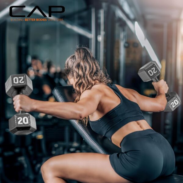 CAP Barbell Cast Iron Hex Dumbbell | Multiple Options - Image 6
