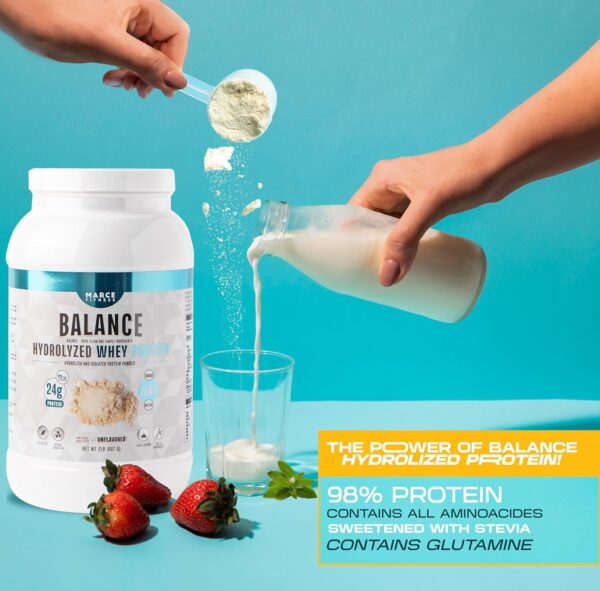 Hydrolyzed Whey Protein byMarceFitness Unflavored 2 Pound - Image 4
