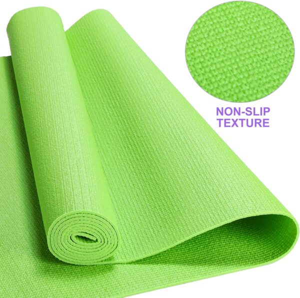 24 Pcs 3 mm Thick Yoga Mat Bulk, 68.11 x 24.02 Inches Exercise Workout Mat Non Slip Fitness Yoga Pad for Women Kids Gym Home Yoga Pilates, Reliable Sturdy Material and Easy to Clean (Multicolor) - Image 5