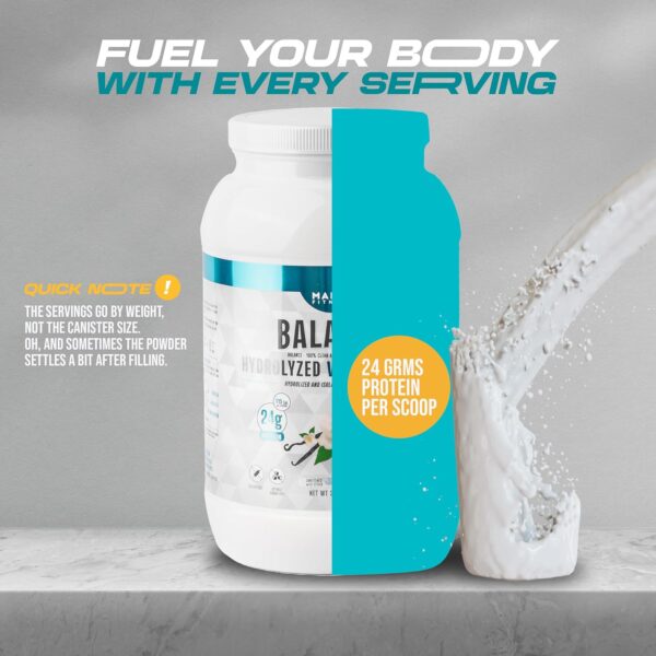 Hydrolyzed Whey Protein byMarceFitness Vanilla Flavor 2 Pound - Image 5