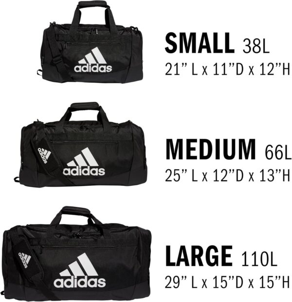 adidas Defender 4.0 Duffel, Durable Athletic Sports Gym Travel Bag for Men and Women, Team Power Red, Large (110 L) - Image 6