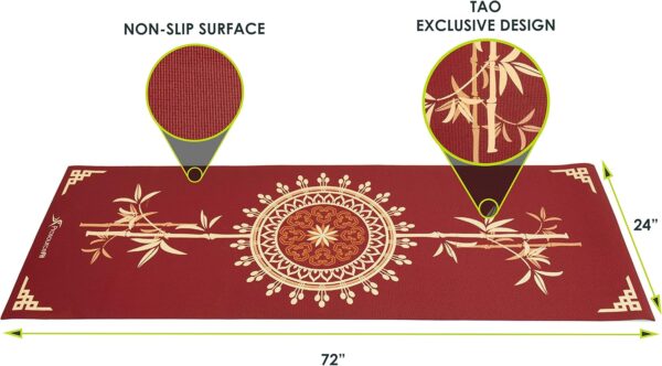 ProsourceFit Yoga Mats 3/16” (5mm) Thick for Comfort & Stability with Exclusive Printed Designs - Image 2