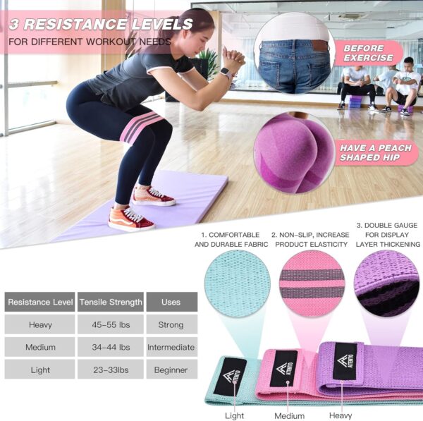ATENTO 6 Pcs Barbell Pad Set with Weight Lifting Belt, Thick Cushion Hip Thrust Pad for Bench Press, Lunges, Workout, Leg Exercise, Squat Bar Pad for Relief Pressure from Neck & Shoulder for Smith machine & Olympic Bars, with 2 Gym Ankle Straps, Hip Resistance Band, Carry Bag - Image 4