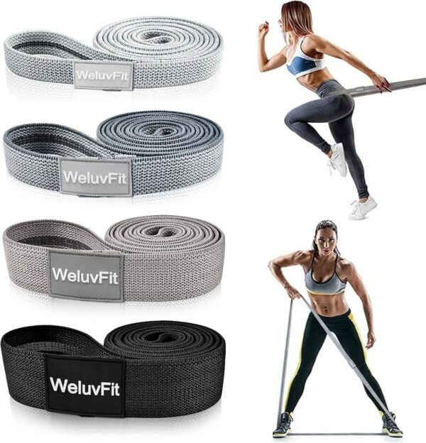 Long Resistance Bands, WeluvFit Workout Bands Resistance for Women and Men, Fitness Loop Booty Stretch Exercise Bands for Full Body Workout & Weight Training, Pull Up Assistance Bands for Home Gym