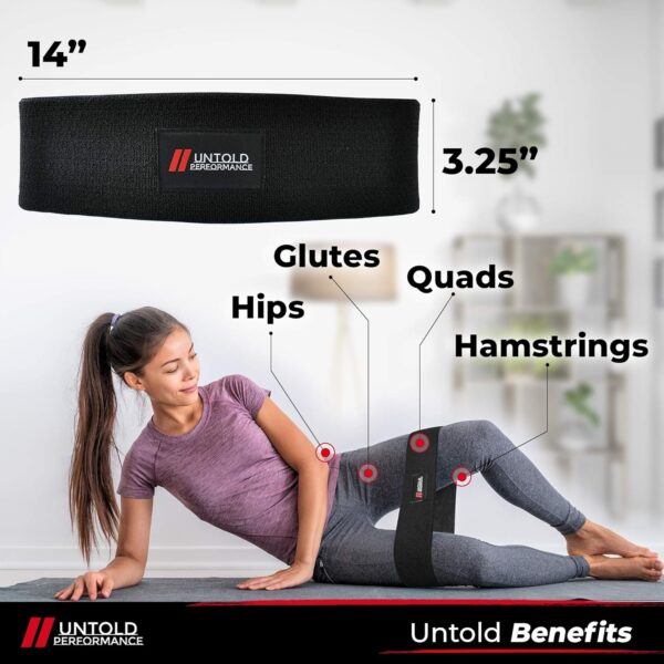 Heavy Resistance Bands - Hip Bands for Working Out, Premium Exercise Bands Resistance, Durable Resistance Bands for Strength, Flexibility & Glute Workouts - Image 3