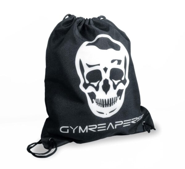 Gymreapers Knee Sleeves (1 Pair) With Gym Bag - IPF Approved - Knee Sleeve & Compression Support for Squats, Weightlifting, Fitness and Powerlifting - 7MM Neoprene Sleeve Pair Black/White XX-Large - Image 4