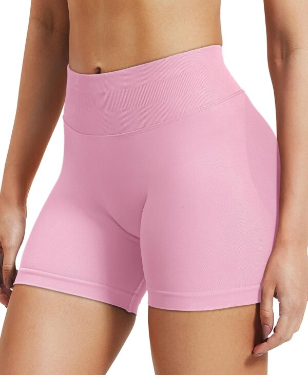 VOYJOY Women Workout Impact Shorts 3.6"/ 4.5"/ 6" Scrunch Butt Lifting Gym Seamless Booty Biker Shorts - Image 3