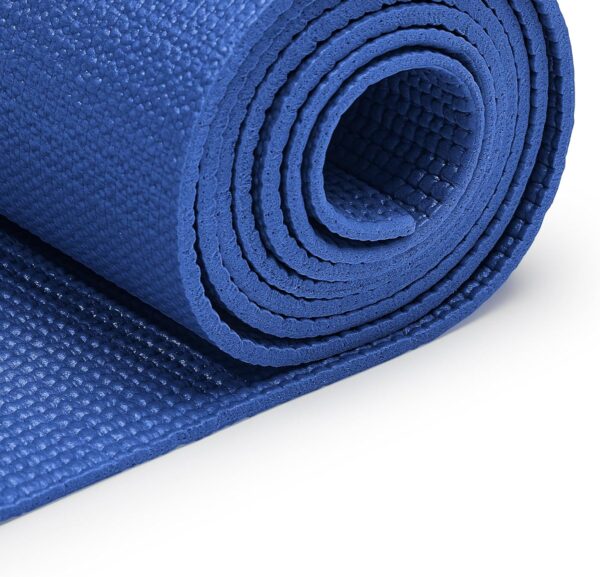 Sunny Health & Fitness Non-Slip Yoga Mat – Durable, Anti-Tear, Lightweight, Cushioned Support for Yoga, Pilates, Stretching Exercises, Meditation and Floor Workouts | Multiple Sizes & Colors - Image 5