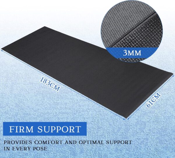 20 Pcs Yoga Mat Non Slip Fitness Exercise Mat Workout Mat with Strap for Women Gym Home Supplies, 72 x 24 Inch - Image 6