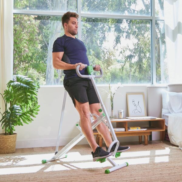 Sunny Health & Fitness Row-N-Ride Squat Assist Trainer, Foldable & Easy Setup Exercise Equipment w/Adjustable Resistance, Home Gym Training Machine for Arm, Glute & Leg Workout, Optional in Colors - Image 11