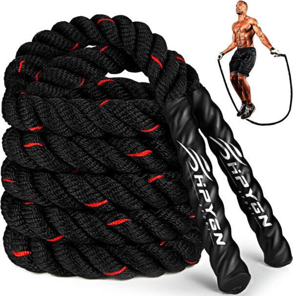 Jump Rope, Weighted Jump Ropes for Men women, 2.8lb 3.8lb 5lb Heavy Skipping Rope for Exercise, Adult Jumpropes for Home Workout, Boxing, Cardio, Improve Strength, Total Body Workout Equipment