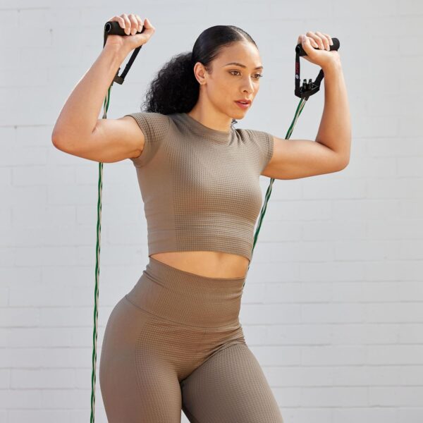 SPRI Braided Xertube Resistance Bands – Premium Exercise Band for Men & Women – Workout Equipment for Home Gym Fitness Training – Comfort Grip for Strength, Weights, and Resistance - Image 7