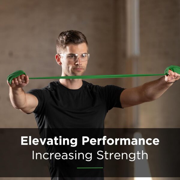THERABAND Professional Latex Resistance Bands, Individual 6 Ft Elastic Band for Upper & Lower Body Exercise, Physical Therapy, Pilates, At-Home Workouts, 6 Foot, Green, Heavy, Level 4 - Image 3