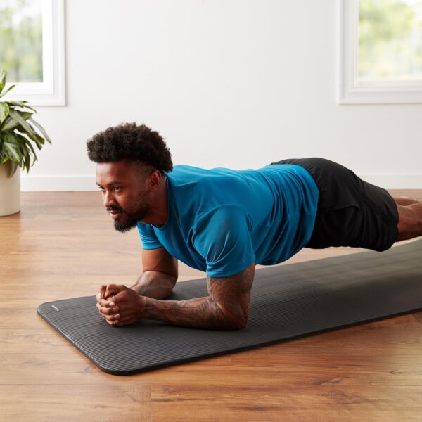 Amazon Basics 1/2 Inch Extra Thick Exercise Yoga Mat with Carrying Strap - Image 9