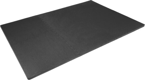 ProsourceFit Extra Thick Puzzle Exercise Mat, EVA Foam Interlocking Tiles for Protective, Cushioned Workout Flooring for Home and Gym Equipment, Black - 3/4 inch - 96 Sq Ft - 24 Tiles - Image 4