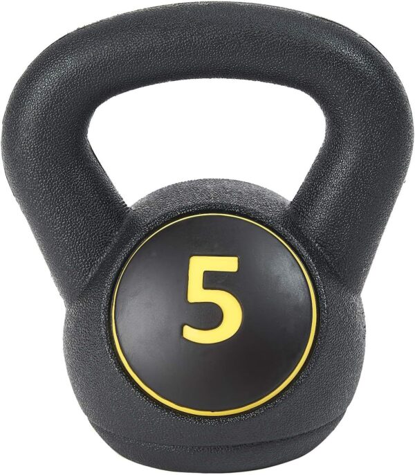 US Weight Plastic Kettlebell Set - 5, 10, and 15 Pound Kettlebells - Image 2