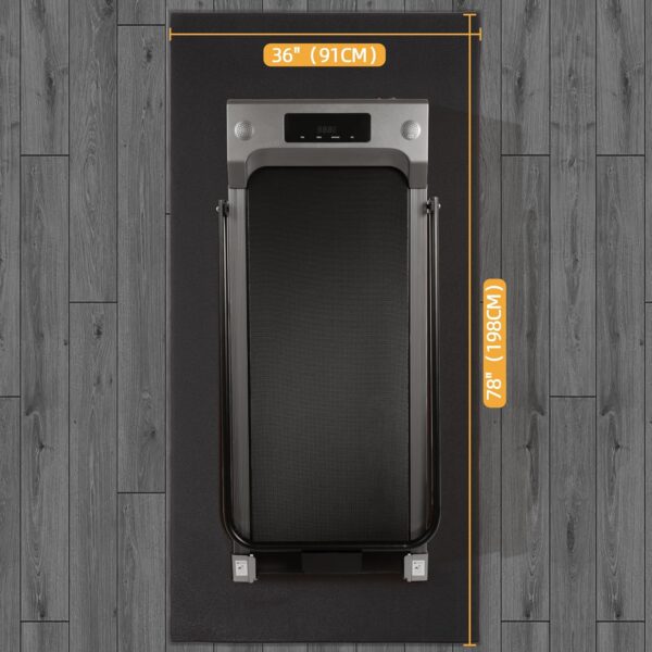 High Density Home Gym Treadmill Exercise Bike Equipment Mat, 1/4" Thick, Multiple Sizes - Image 3