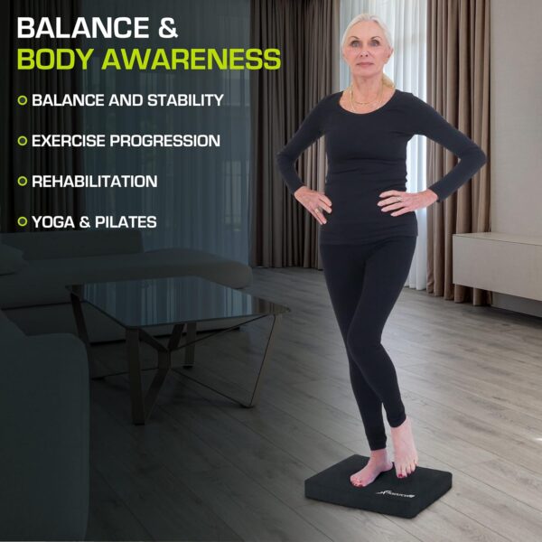 ProsourceFit Exercise Balance Pad – Non-Slip Cushioned Foam Mat & Knee Pad for Fitness and Stability Training, Yoga, Physical Therapy 15.5”x12.75” - Image 5