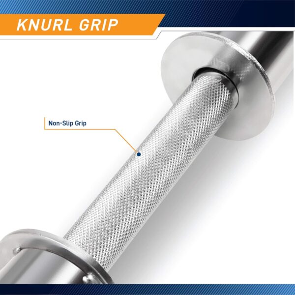 Marcy Hollow Curl Bar and Dumbbell Handle Set with Spring Collars - Image 4