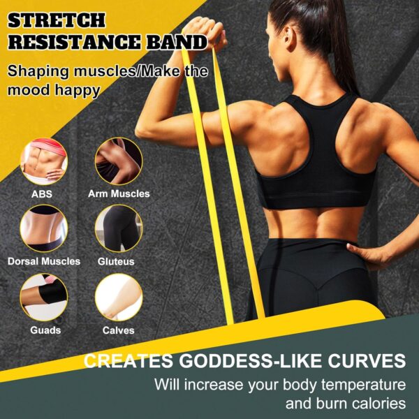 Exercise Bands Resistance Bands for Working Out,Pull Up Bands Set,at Home Workout Equipment,Workout Bands for Men and Women,Stretch Bands for Exercise - Image 3