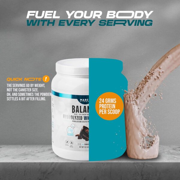 Hydrolyzed Whey Protein byMarceFitness Chocolate Flavor 1 Pound - Image 5