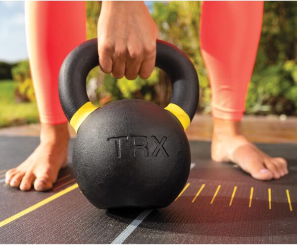 TRX Training Rubber-Coated Kettlebells, Ultra-Durable Heavy-Duty Bells, Wear-Resistant Fitness Weight Set - Image 2