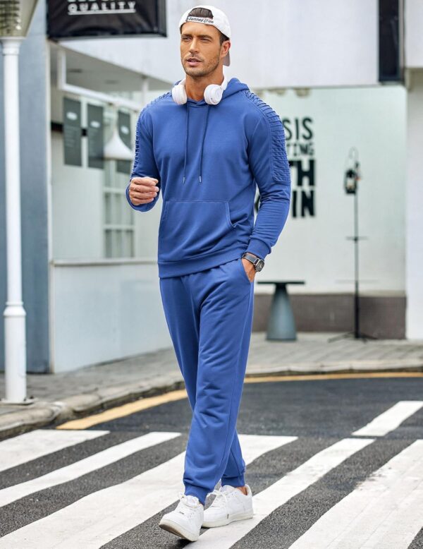 COOFANDY Men's Tracksuit 2 Piece Hoodie Sweatsuit Sets Casual Jogging Athletic Suits - Image 3
