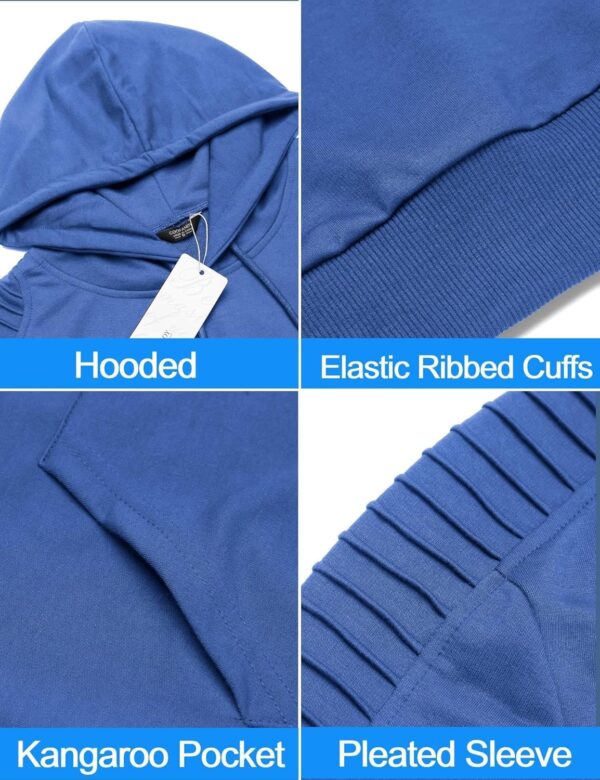 COOFANDY Men's Tracksuit 2 Piece Hoodie Sweatsuit Sets Casual Jogging Athletic Suits - Image 5