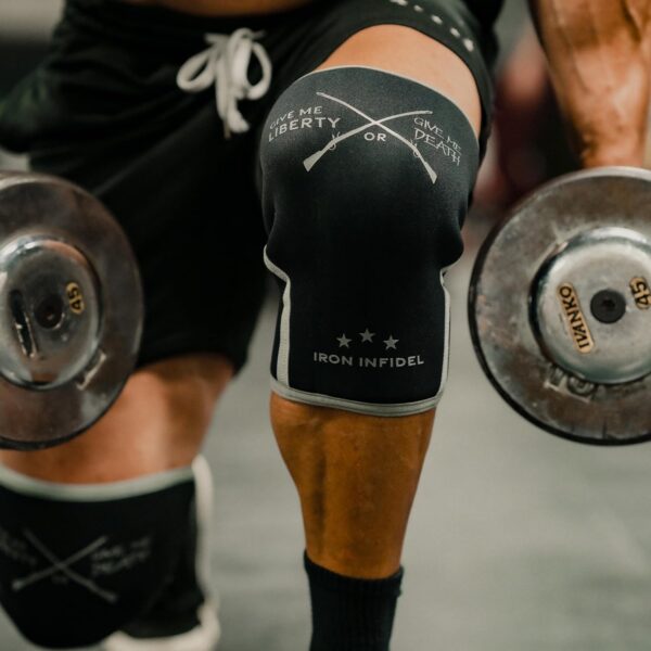 Knee Sleeves for Weightlifting & Powerlifting (7mm Pair) For Men & Women - Knee Wraps for Weight Lifting, Squats, Fitness, Gym Workout, Crossfit - IPF Approved Knee Compression Sleeve Support - Image 5