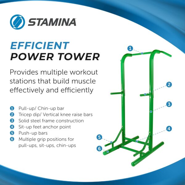Outdoor Fitness Multi-Use Strength Training Power Tower - Image 7